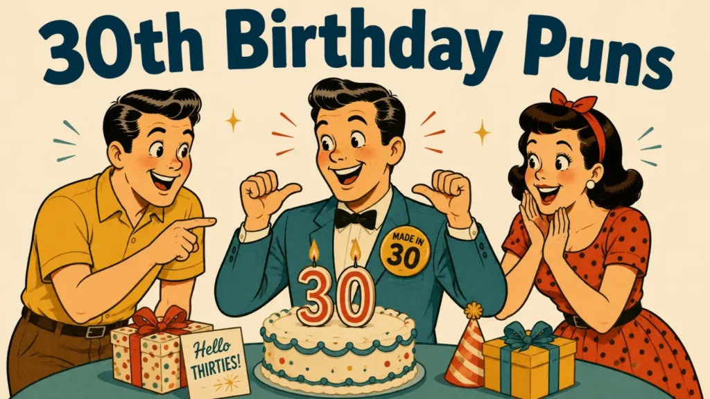 30th Birthday Puns That Are Thirty Times Funnier