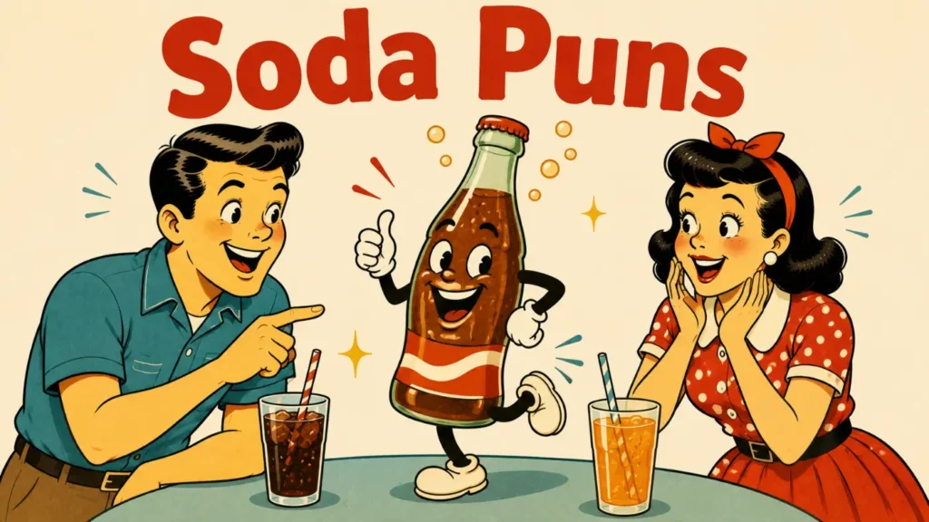 Soda Puns That Are Fizzically Funny And Pop With Laughs
